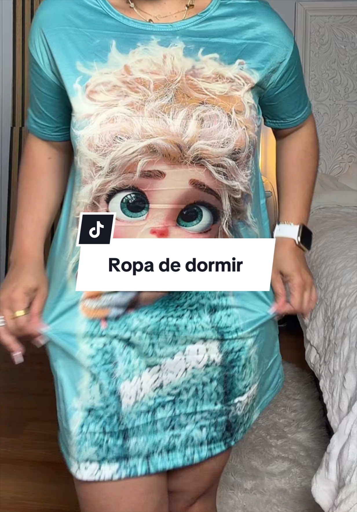 Ropa de dormir o estar cómoda en casa #loungewear #TikTokshopbacktoschool #sleepwear #womenwear #nightgown 