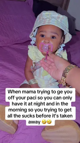 She just turned one and we trying to take it before she’s hooked on it for good and become a problem😭😩