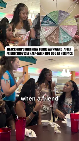 BlackGirl’sBirthdayTurnsAwkwardAfterFriendShovesaHalf-EatenHotDogatHerFace#Breakingnews#news#us#fyp