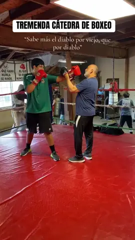 TREMENDA CÁTEDRA DE BOXEO 🤓 “Sabe más el diablo por viejo, que por diablo 😈 “ #boxeo #boxing #elsparring #clasesdeboxeo 