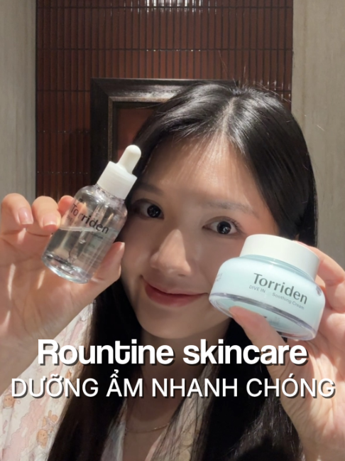 Sáng thức dậy, thời gian hạn hẹp, routine skincare phải nhanh gọn nhưng phải hiệu quả trước khi ra ngoài nè #torridenvn #serumtorriden #duongamtorriden