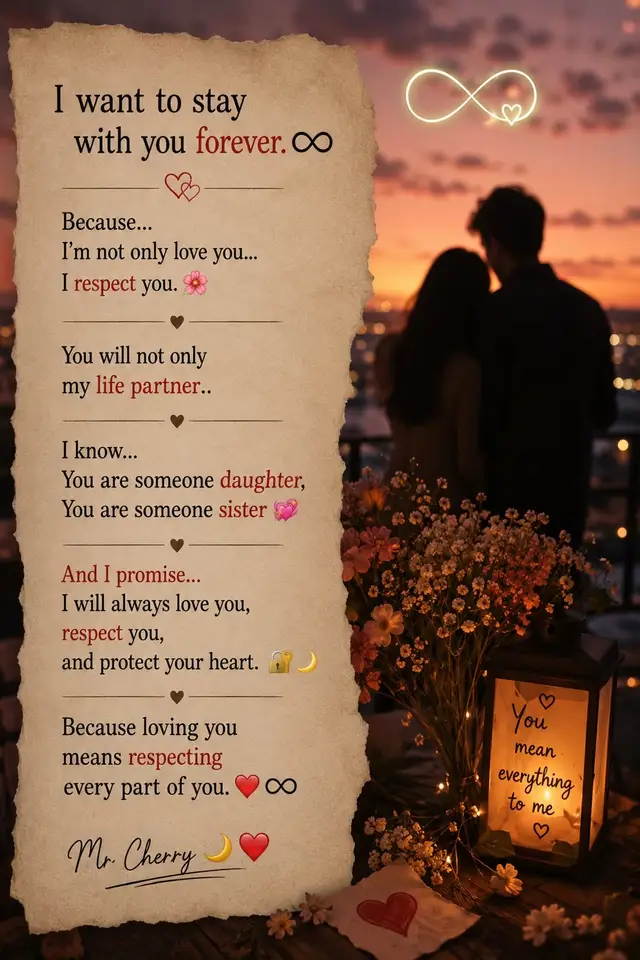 #ForeverLove #RespectHer #coutecouple #LoveQuotes #MrCherry