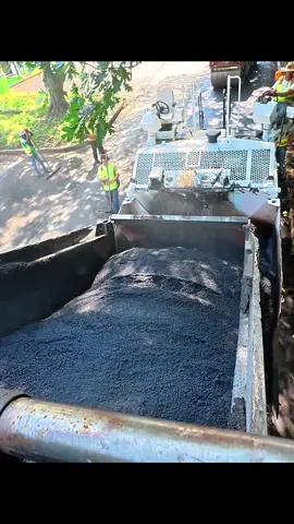 Asphalt paving  #dumptruck #asphalt #roadwork #paving #construction 