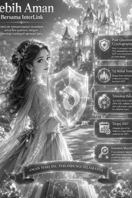 ✨ Menatap masa depan blockchain dengan keamanan yang lebih tangguh. InterLink mengembangkan Post-Quantum Cryptography berbasis standar NIST, menguji teknologi di Taj Mahal Testnet, dan menyiapkan migrasi kriptografi baru menuju Open Mainnet 2027. 🔐💙 #InterLink #ITLG #ITL #WeAreTheFirst10MLinkers