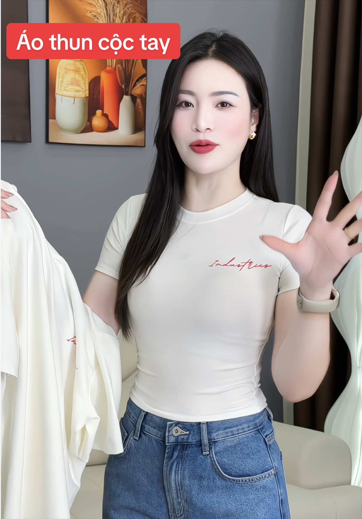 Áo thun cộc tay sang đẹp( áo đôi ) #thoitrangnu #xh #maithom6 #aothuncoctay 