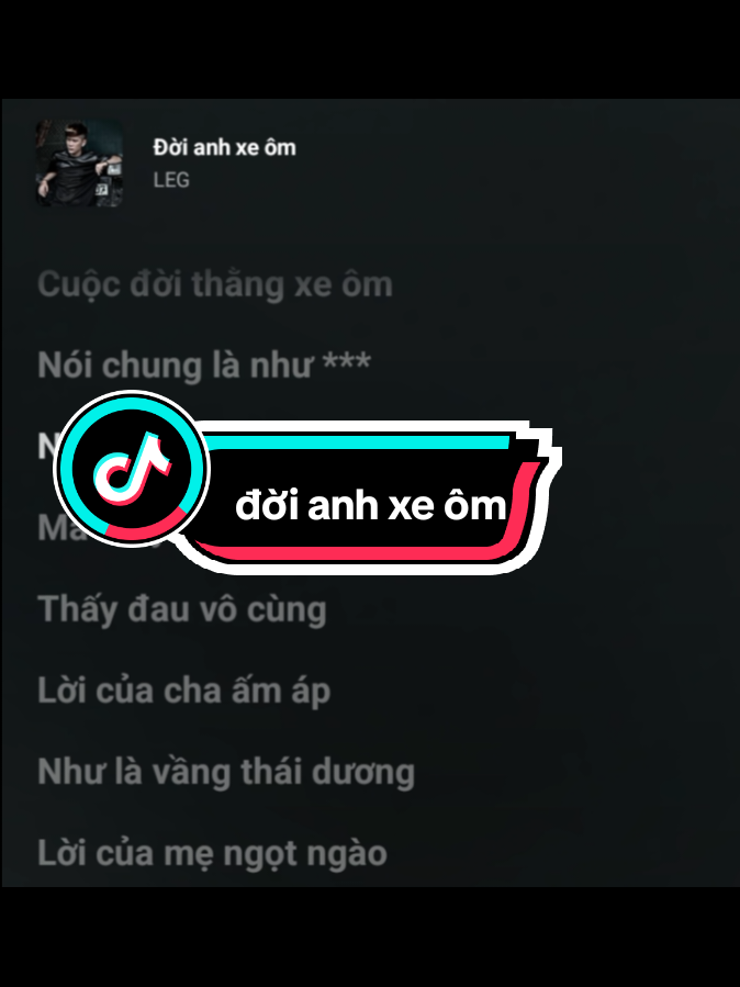 đời anh xe ôm#vanhleg #lyrics #zingmp3 #nhachay #xhtiktok 