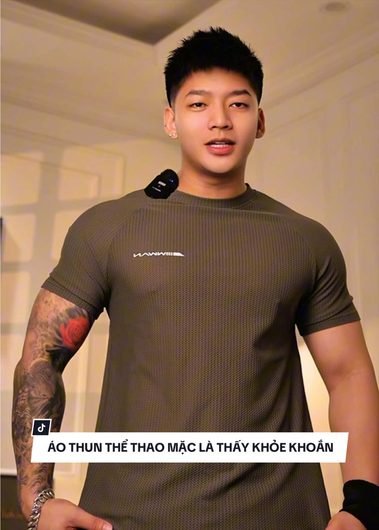 ÁO THUN THỂ THAO MẶC LÀ THẤY KHỎE KHOẮN CÓ GU NGAY #aothunthethao #ootdnam #sportstyle 
