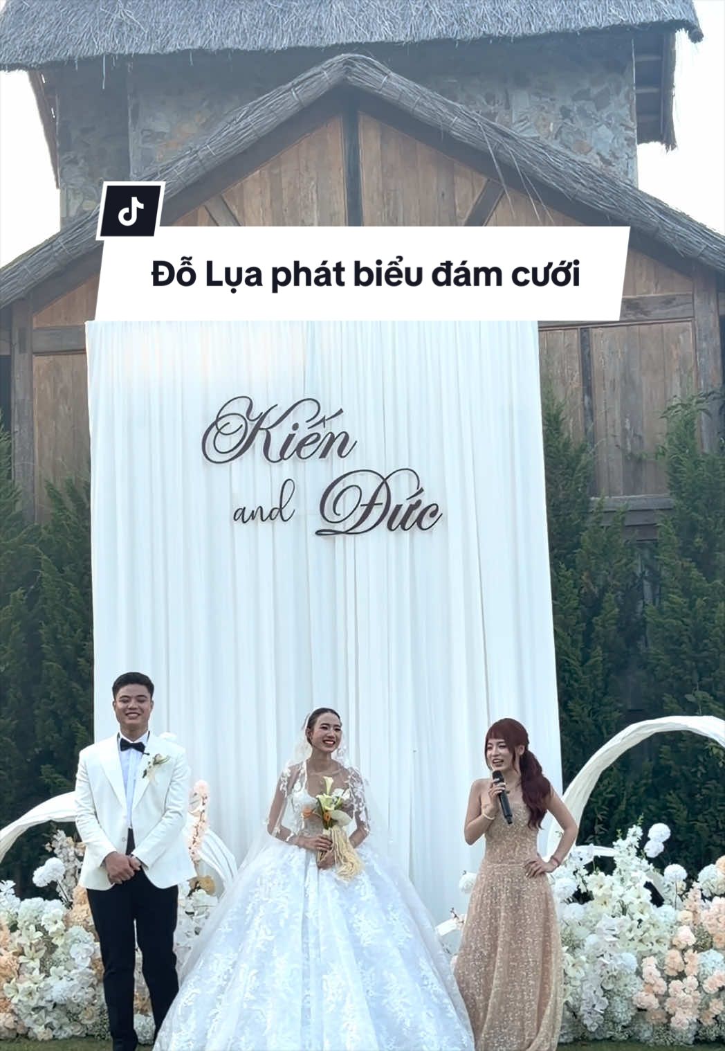 Thơ cô hay quá mà hơi ngang 😂 @Ngọc Kem  #wedding #damcuoi #intimatewedding #trangkien #ngockem 