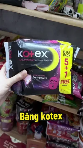 Combo 2/Combo 4/Thùng 8/Gói Băng Vệ Sinh Kotex Băng quần MaxProtect cỡ L/XL (5+1 Miếng) #sieuthimini 