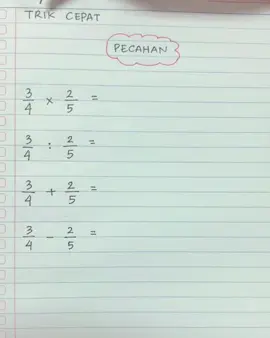 Pecahan bikin pusing? 😵‍💫 Eits… jangan menyerah dulu! 😎✨ Pakai trik ini, pecahan jadi lebih mudah, cepat, dan menyenangkan! 🧠⚡ #TrikPecahan #Matematika #MatematikaKelas5 #BelajarMatematika #BelajarSeru