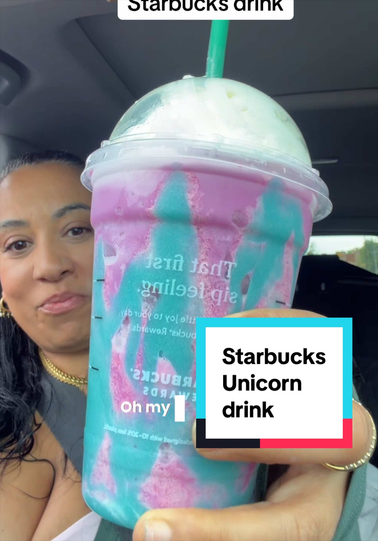 10/10 for me, 4/10 for my baby @Starbucks #starbucksunicorn #officiallyeirene 