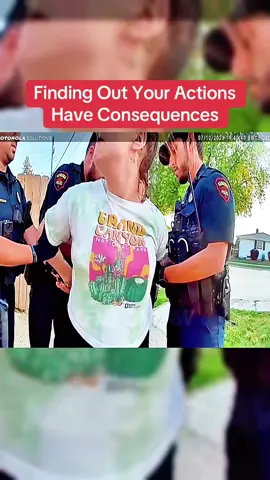 Finding Out Your Actions Have Consequences #cops #bodycam 