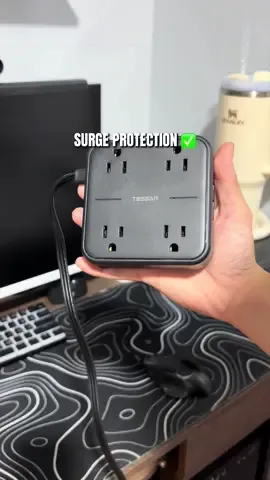 TESAN POWERSTRIP COMPATIBLE FOR PC SETUPS #tessanpowerstrip  #tessan  #extensionwire  #powerstrip  #pcsetup 