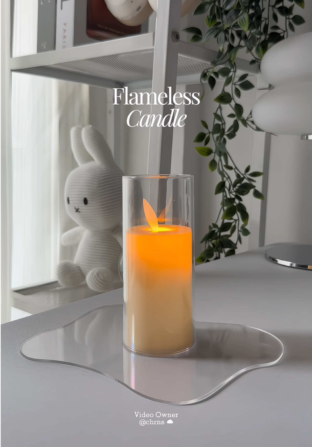 flameless candle 🪔 #flamelesscandle #ledcandle #candle 