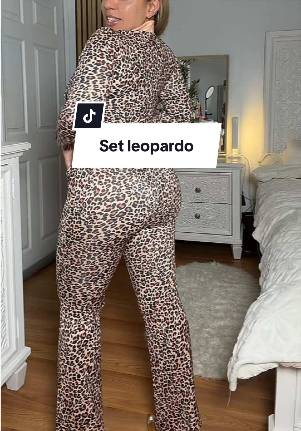 Ser de 2 piezas leopardo prints #2pieceset #leopardprint #casualoutfits #TikTokshopbacktoschool #sohochic 