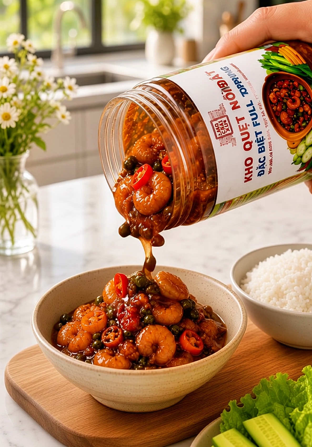 Kho quẹt nồi đất hũ 250g đặc biệt full topping: tôm khô, thịt ba rọi, cá cơm rim, nước mắm nhỉ... đặc sản miền Trung