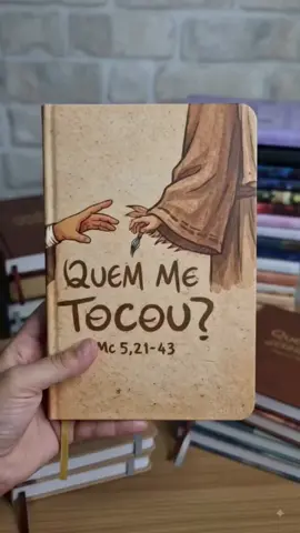 Quem me tocou? é o tema do nosso caderno de Devocional cristão ♥️ #caderno #devocional #quemmetocou #palavradedeus 
