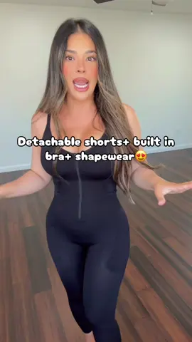 Built-in bra + shapewear + bathroom friendly?! 😍 This jumpsuit understood the assignment. #ShapewearJumpsuit #BuiltInBra #BathroomFriendly #jumpsuits #TikTokShopFinds@SHECURVE 