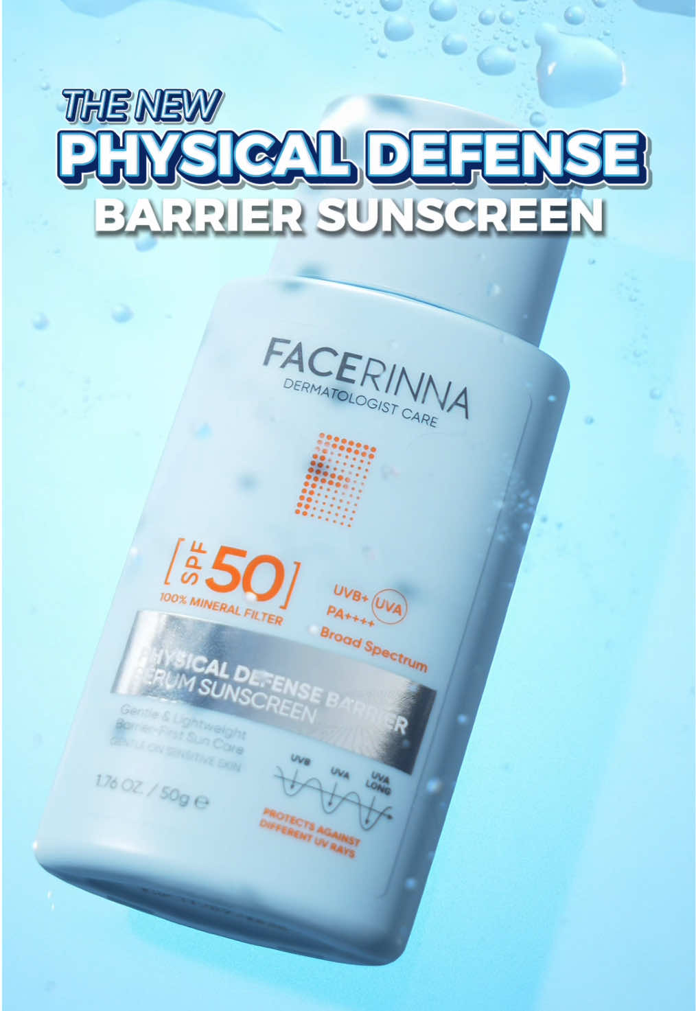 💗 ✨ NEW DROP IS HERE! ☀️ Meet your new everyday skin bestie — FACERINNA Physical Defense Barrier Serum Sunscreen 🛡️✨ Lightweight. Protective. Barrier-loving. 🎀 Available now on Facerinna TikTok Live 🌞 #facerinnamalaysia #sunscreen #spf #skincarehacks  