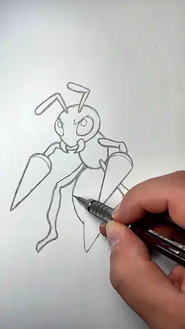 Drawing Beedrill Pokemon for the 30th anniversary #draw #drawing #sketch #pokemon #anime 