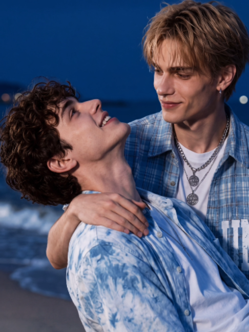 A blissful birthday getaway🥰, beach, fireworks, just you and me💖.#Reelix #Flip #shortdrama #flickreels #BL #couple