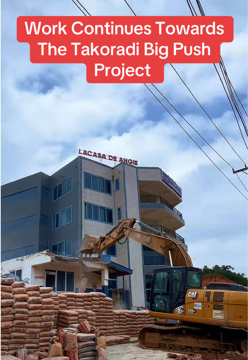 Work Continues Towards The Takoradi Big Push Project with demolishing of structures 