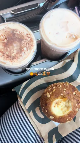 Only one more week till pumpkin is back at Starbucks I’m so excited🎃🍂☕️🧸🤎 @Starbucks #starbucks #starbucksdrink #pumpkin #pumpkinseason #coffee 