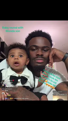Wooda goes live n shows his newborn son with Amira  😍😍😍 aaawwww 🥰 so cute #wooda #influencer #babiesoftiktok #teapage #fyp 