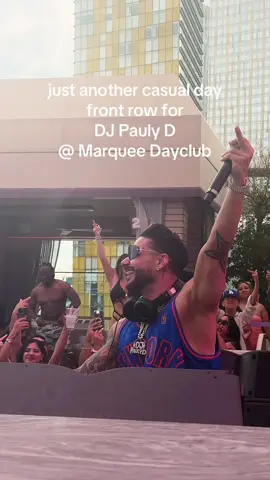 if lost, check the front row 🤪 this is YOUR sign to go to a @djpaulyd Pool Party in Vegas 🎧🍾 @Marquee Las Vegas #paulyd #lasvegastiktok #marquee #memories #poolparty @Mzndoh 