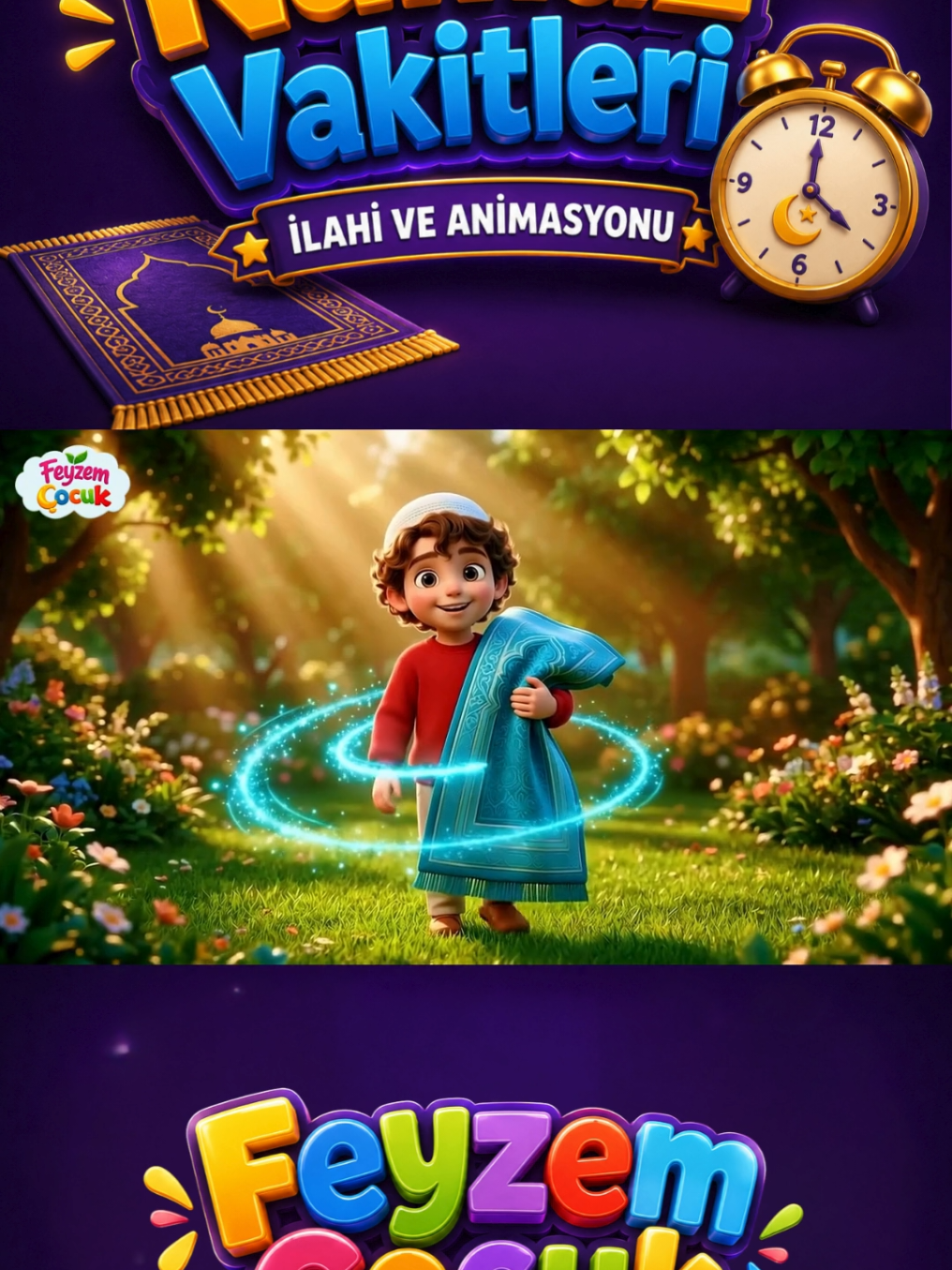 Namaz Vakitleri | Feyzem Çocuk | İlahi ve Animasyon Çizgi Film ✨İçerik: Feyzem Çocuk Yz #çocukilahileri #çocuk #çocukgelişimi #Namaz #keşfetteyiz