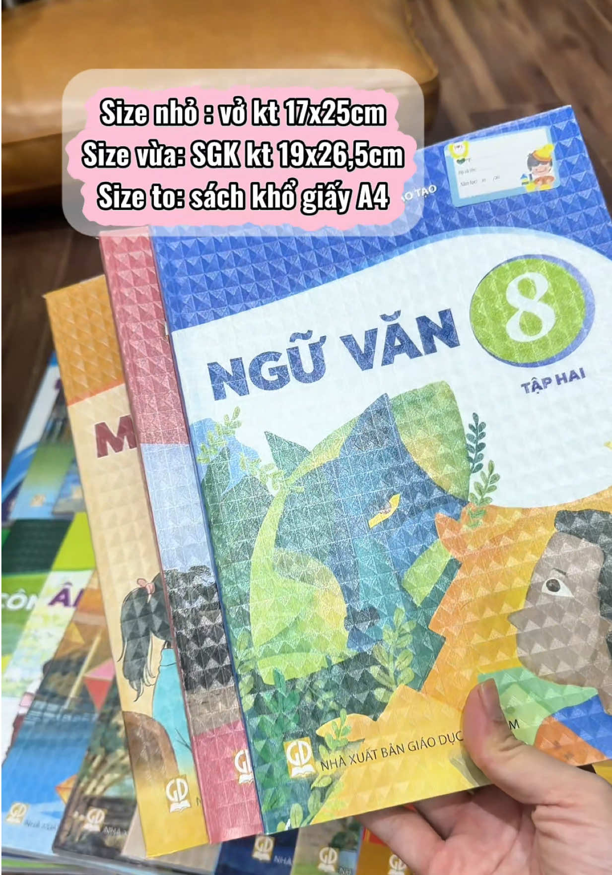 Decal bọc sách vở vân nhám