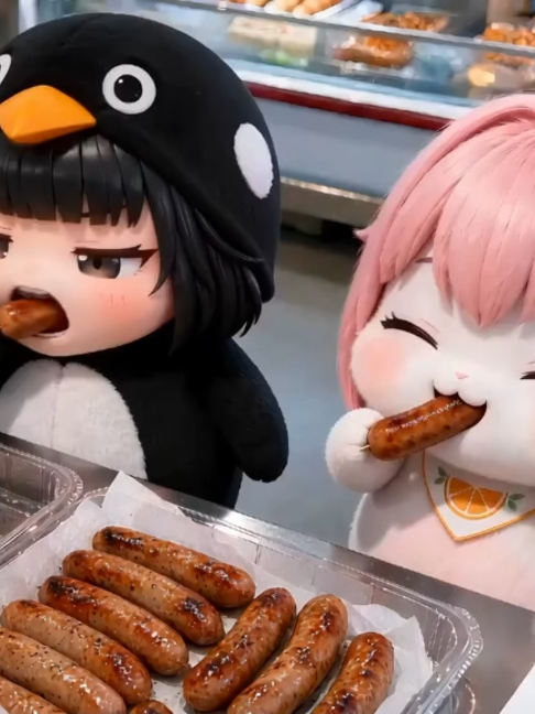 Guga & Doro Are Back for Food Tasting!🌸✨ Guga & Doro’s Dress-Up Challenge Vol. 2!👗 #gugugaga #Doro #touching #cute #funny