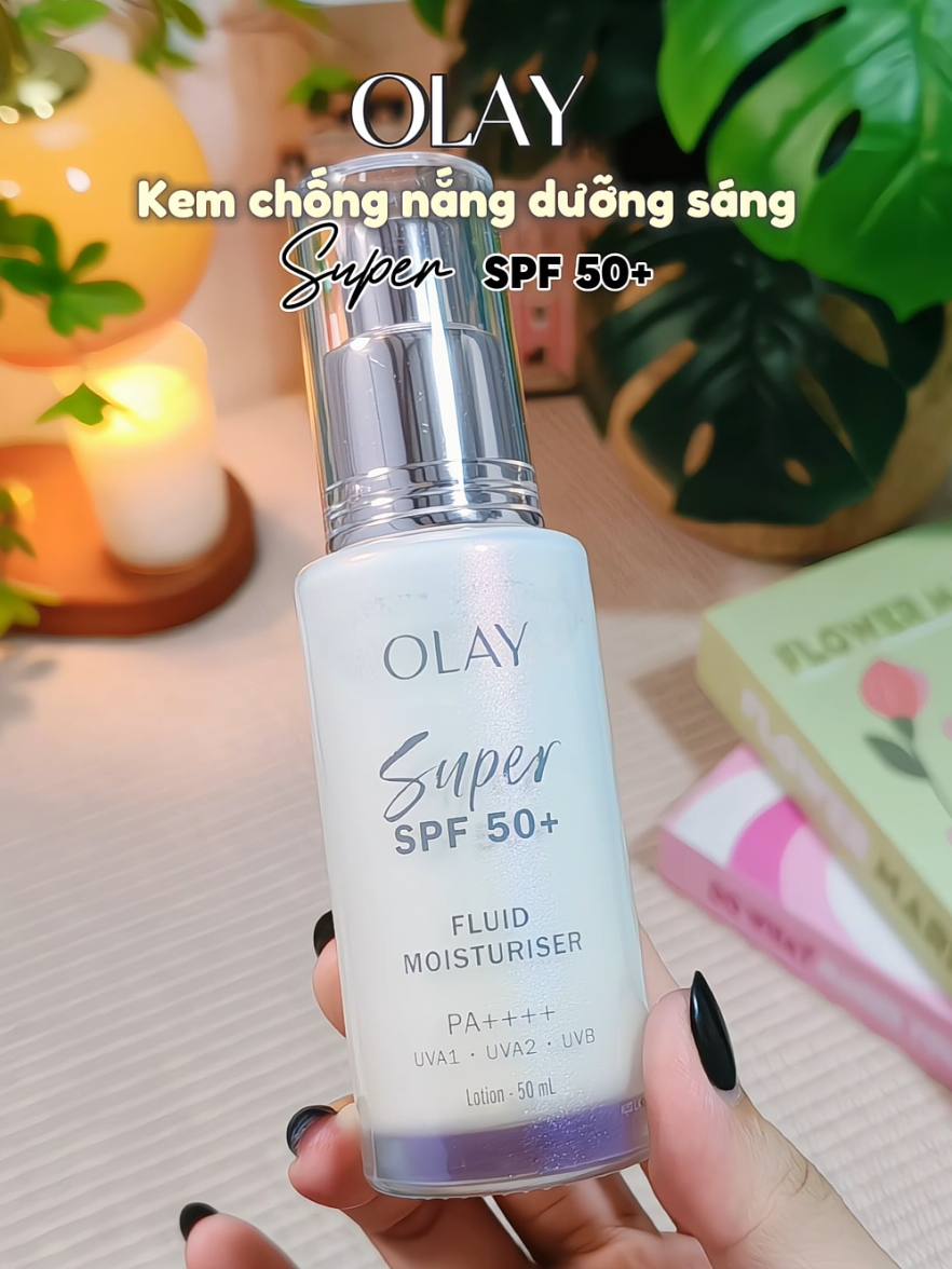Skincare tối giản lên ngôi rồi mấy bà ơi 🤫 Cắt gọn bước buổi sáng mà da vẫn mướt mịn ráo, finish còn glowy căng bóng chuẩn gái Hàn luôn nè ✨💖 #OlayKemDuongSangDa #OlayVietNam #OlaySuperSPF50 #kemchongnang #skincare 