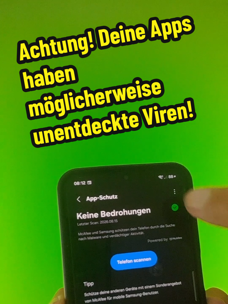 Achtung! Deine Apps haben möglicherweise unentdeckte Viren! #smartphonetricks #smartphone #androidtips #techtok #TechTips 