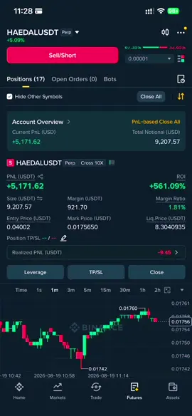 HAEDA Trade on Binance #crypto #mrwhale7x 