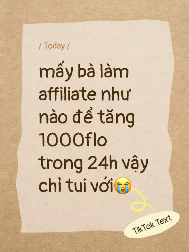 Mình nghe nói có cách để tăng 1000 flo trong 24h cho mấy bà làm affiliate đây. Ai biết chỉ mình với, muốn thử xem sao 🤔. #creatorsearchinsights #taplamkoc #cachxinsanphammaumienphi #xuhuong #koc 