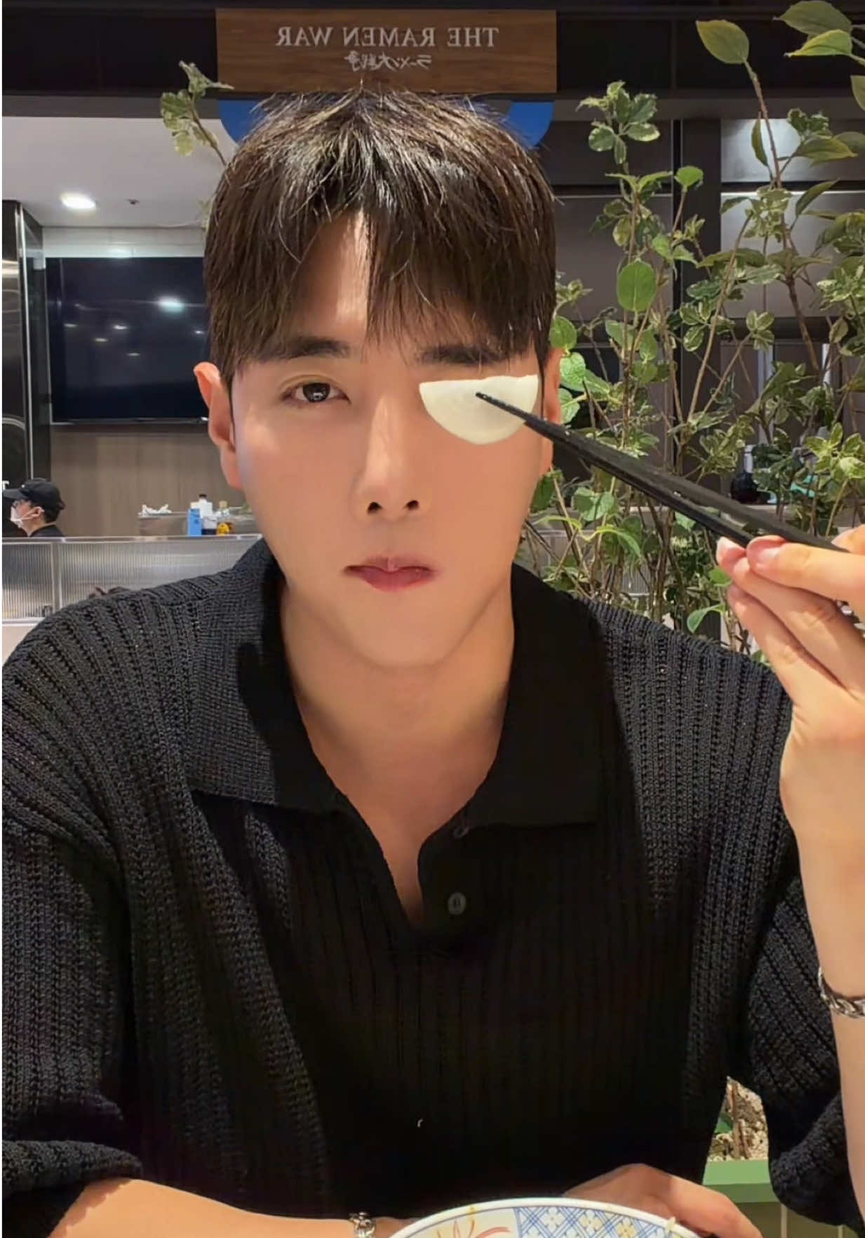 Tempura Rice Bowl Mukban🥢 #korean #actor #model #mukbang #Vlog 
