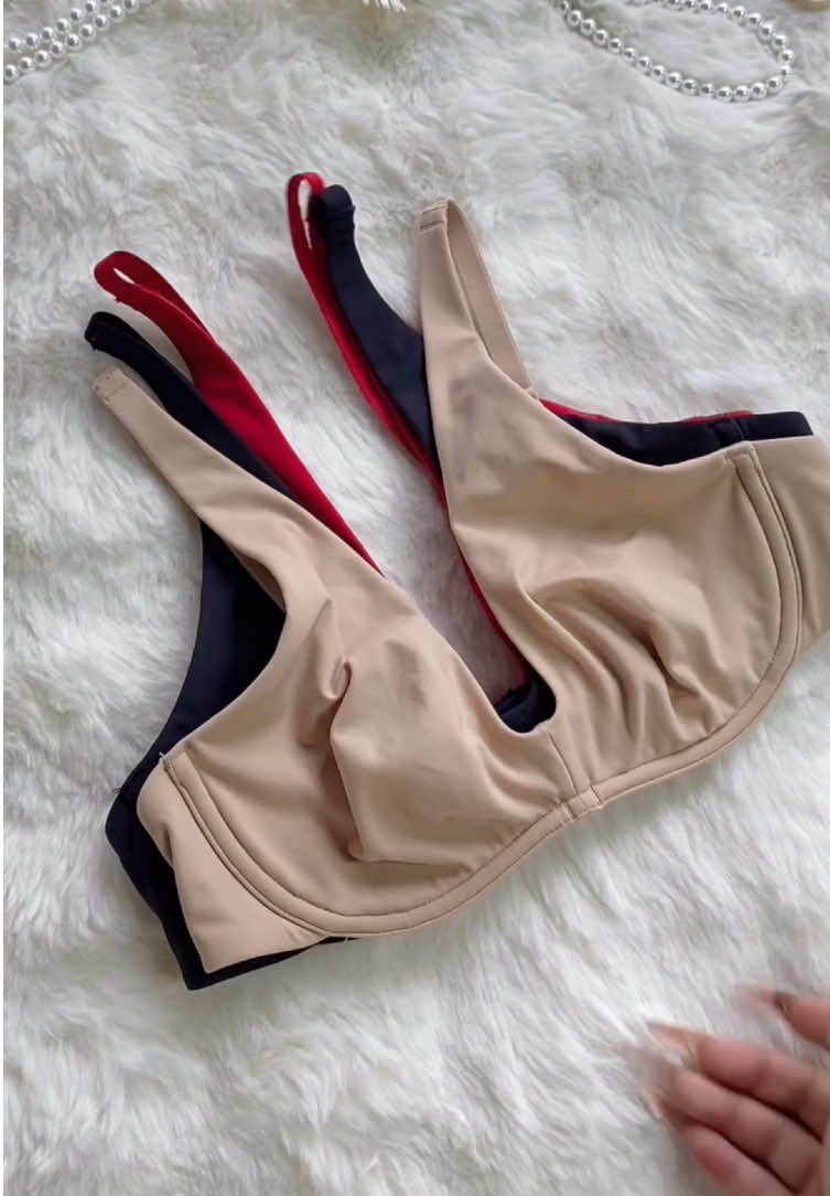 Built-in underwire offers reliable gentle bust support. #BustSupport #ComfyUnderwire #AntiSag #CurvyBra #LadiesUnderwear 