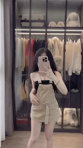 Yếm Jean Kèm Đai AN TÂY 