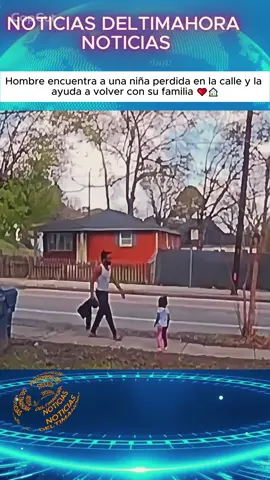 Hombre encuentra a una niña perdida en la calle y la ayuda a volver con su familia ❤️🏠 #HistoriasReales #ActosDeBondad #AyudaComunitaria #SeguridadInfantil #MomentosVirales  