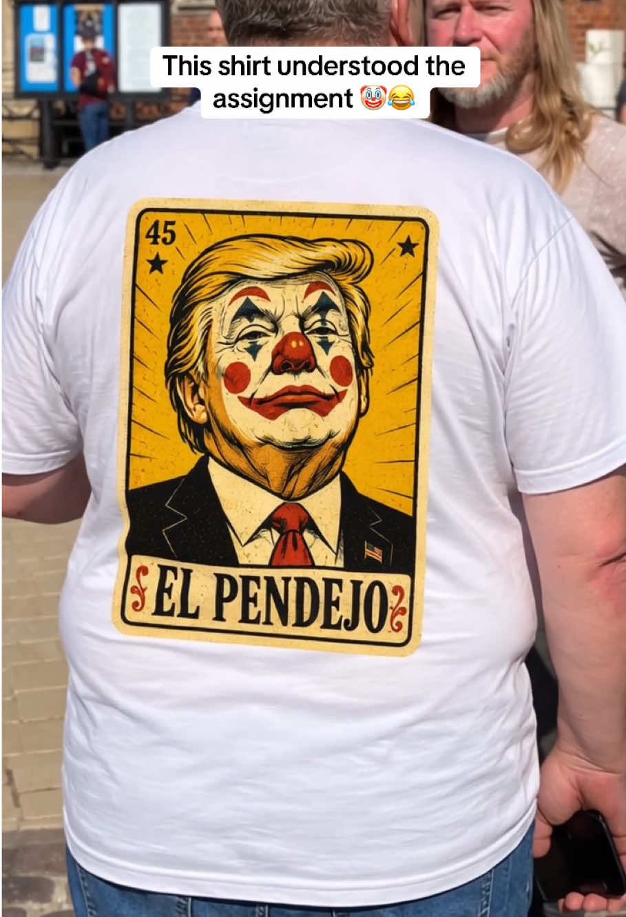 Would you actually wear this? 🤡😂 #fyp #funnyshirts #politicalhumor #antitrump #statement 