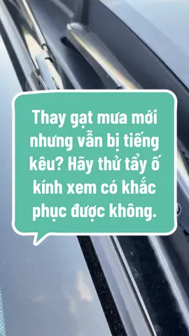 Thay gạt mưa mới nhưng vẫn bị tiếng kêu? Hãy thử tẩy ố kính xem có khắc phục được không. #giaxe24h #tayokinh #tayokinhoto #noma911 #thaygatmuaoto 