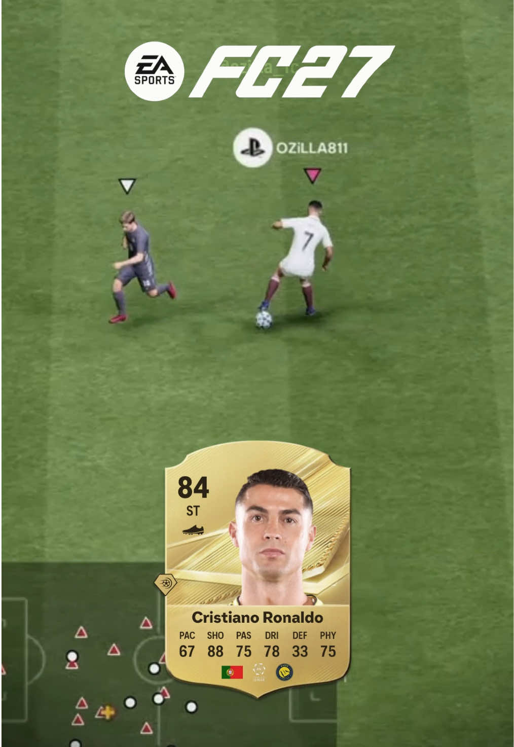 Thoughts on Cristiano Ronaldo’s FC27 downgrade? 💬 67 Pace is crazy 😭 . . . #fyp #fc26 #fc27 #football #cr7 