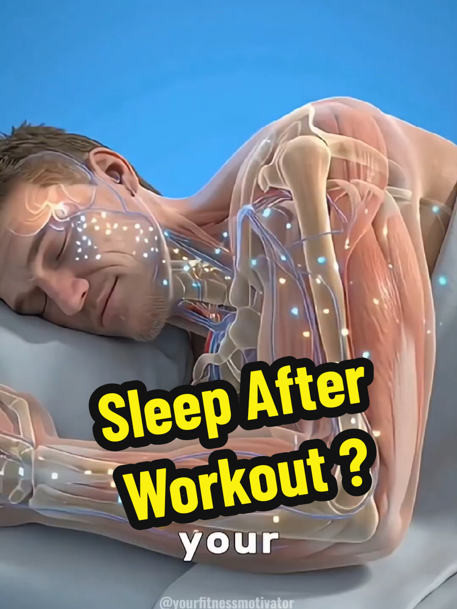 Sleep RIGHT After Your Workout 😴🛏️ Here's What Happens 😳💪 #workout #workouttips #sleep #musclegrowth #musclegrowthtips #bodybuilding #health #Fitness #creatorsearchinsights 