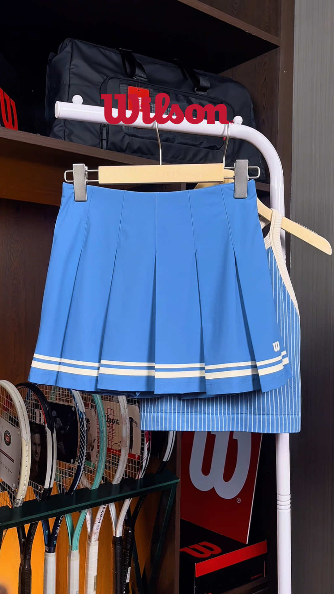 Chân Váy Nữ Wilson Classic Pleated Mini Skirt Blue #wilsonvietnam #xuhuong #wilson #trending #fypシ 