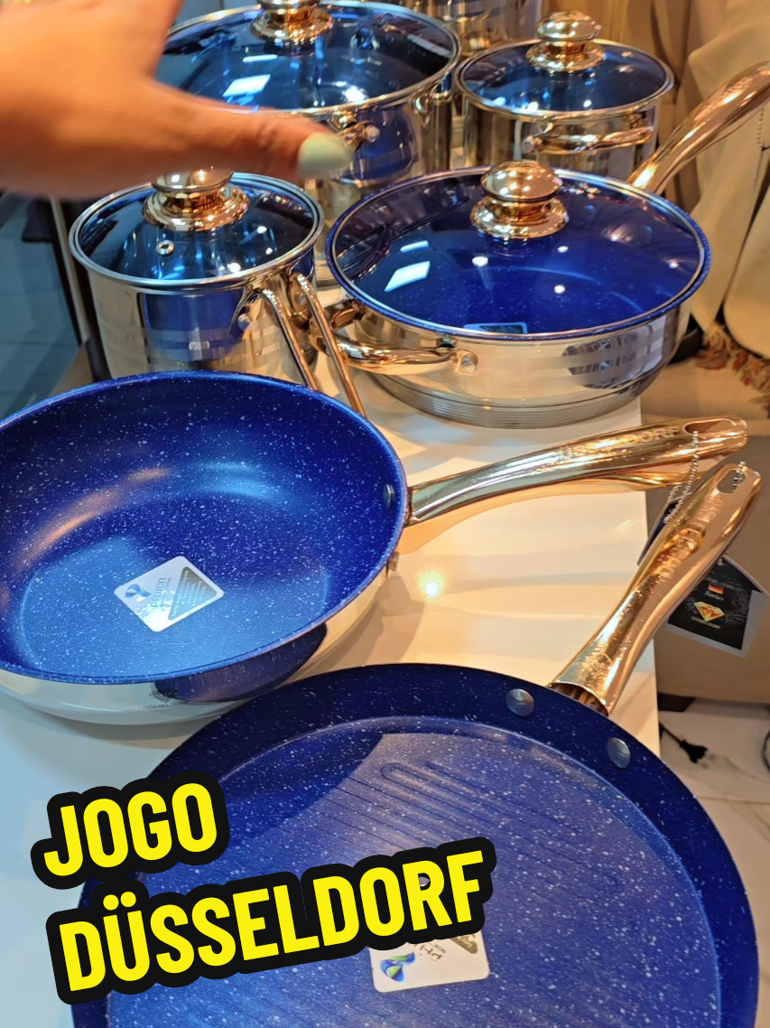 Jogo de Panela Alemã da Düsseldorf de Inox Cirúrgico 18-10 em oferta #panela #panelas #jogodepanela #jogodepanelas #inox 