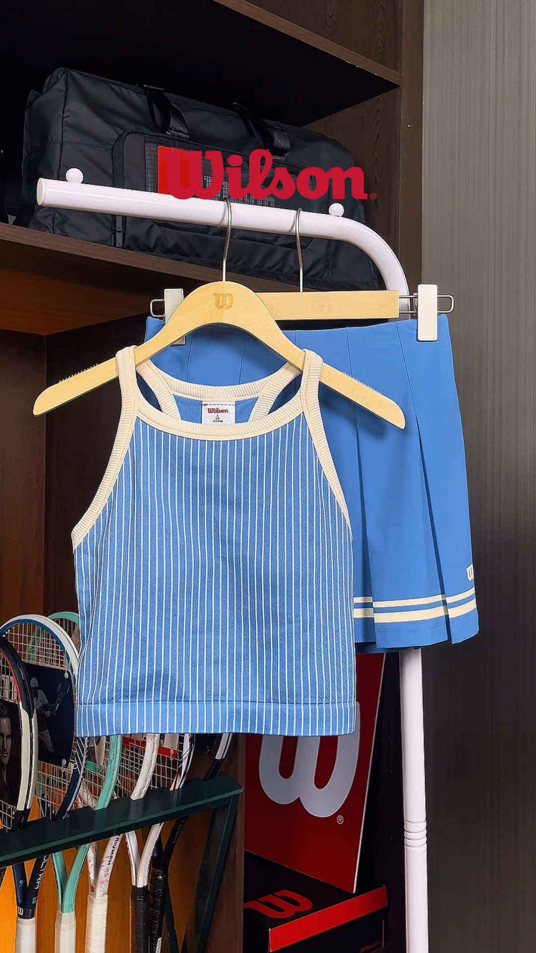 Áo Bra Thể Thao Nữ Wilson Women On The Daily Brami Blue White  #wilsonvietnam #xuhuong #wilson #trending #fypシ 