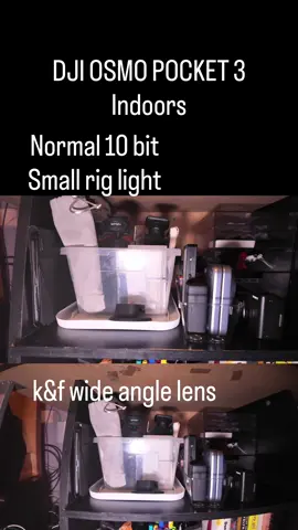 I wanted to see how my @DJI Official #osmopocket3 looks like while shooting in normal 10bit and also see if there’s a difference with or without a lens. What do yall think? #djiosmopocket3 