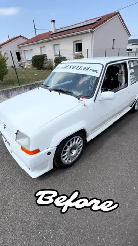 Avant - Après déco rallye GT TURBO @Jeremy Bibes #renaultsport #rally #gtturbo #pourtoi #stickers 