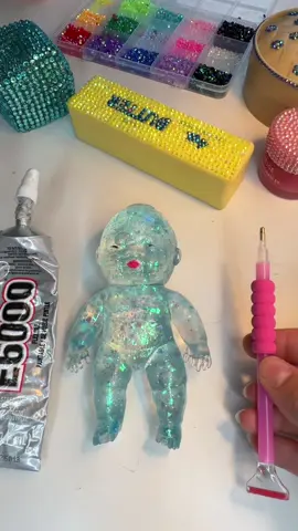 #bedazzling #squishy #rhinestone #needoh #fail 